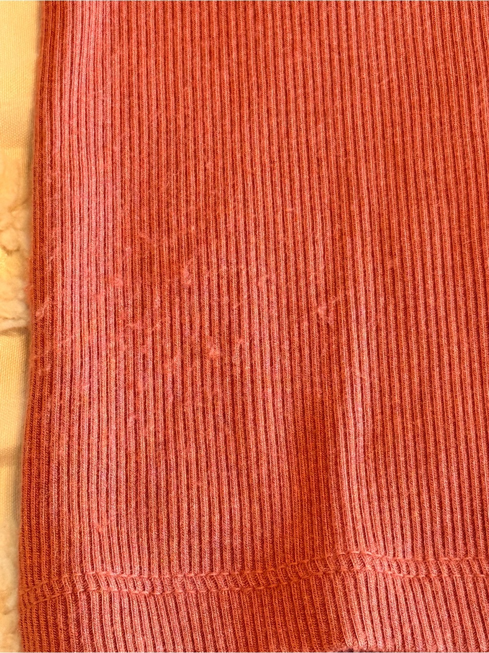 American Eagle Soft & Sexy Ribbed V-Neck Tee Dusty Rose Terracotta Size Small - Picture 5 of 5